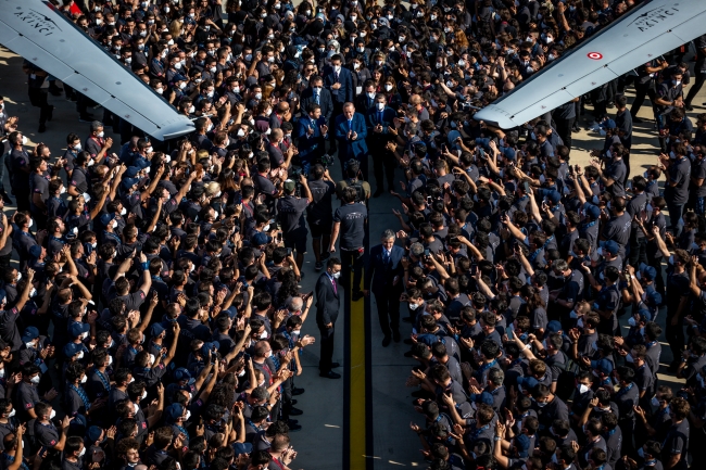 Akıncı, Cumhurbaşkanı Erdoğan ve çok sayıda özel davetlinin katıldığı törenle TSK'ya teslim edildi.